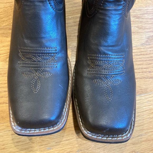 Vintage Smoky Mountain Brown Leather Cowboy Boots - Picture 3 of 8